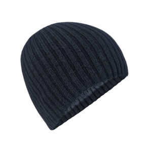 Feather top beanie