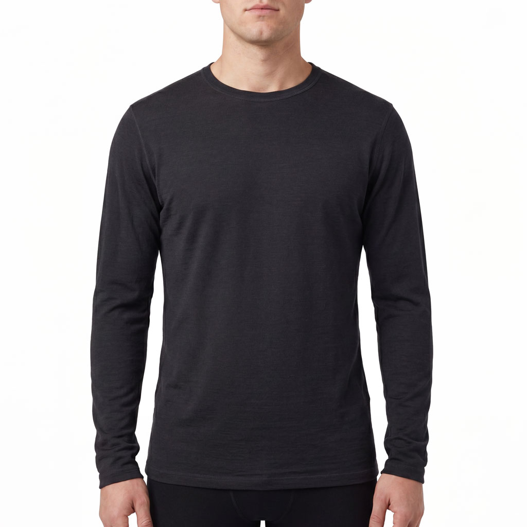 Mens Merino Yak Long Sleeve Tee